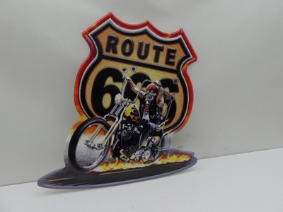 Blaszany Szyld ROUTE 666 43X41 CM