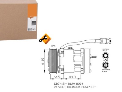 Компресор компресор кондиціонера [nrf] фото №1