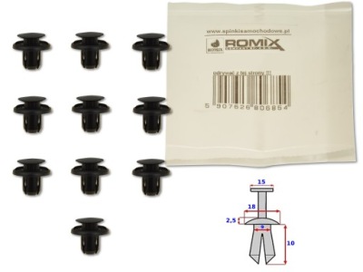 Honda accord viii 08- клипса клипса штифт отсек фото №1