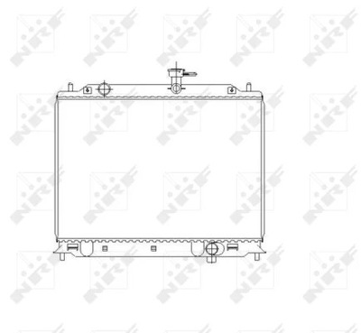 NRF 53492 CHLODNICA, SISTEMA DE REFRIGERACIÓN DEL MOTOR  