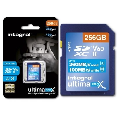 INTEGRAL SDXC 256GB UltimaPro X2 260/100MB/s V60
