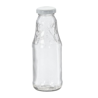 Butelka na sok szklana z zakrętką 0,33 l H2