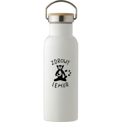 METALOWA BUTELKA 500ml | Z UCHWYTEM