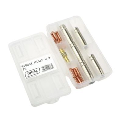 ZESTAW MIGBOX STARTOWY MIG AKCESORIA UCHWYT MIG15 0,8FE IDEAL