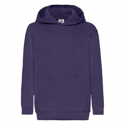 Dziecięca bluza Hooded Sweat FruitLoom Fiolet12-13