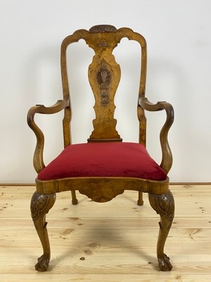 Ekskluzywne krzesło Chippendale XIXw