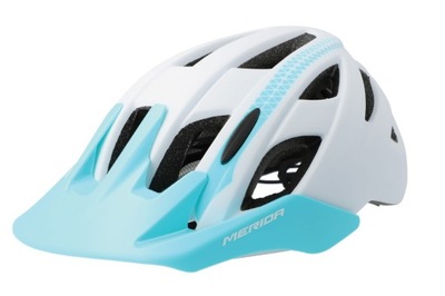 KASK MERIDA YOUNG WHITE-TURQUOISE S 50-54CM HM-MD1