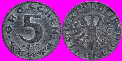 Austria 5 groszy 1953 r L87
