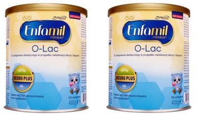 Enfamil O-Lac 2 x 400g mleko bez laktozy