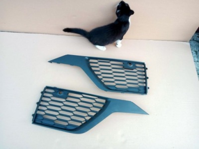 Audi q7 lift права ліва решітка бампера 2018r- фото №1