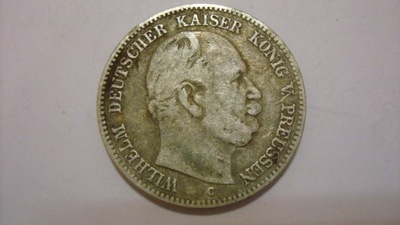 Moneta Niemcy, Prusy , 2 marki 1876 C stan 3-