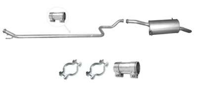 Peugeot partner ii 1.6 hdi 81kw 2008-2/2010 труба середня гасник кінцевий фото №1