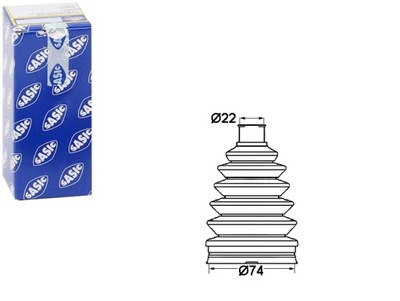 Защита шарнир renault zew. clio iii 05- sasic фото №1