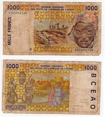 MALI 1993 1000 FRANCS