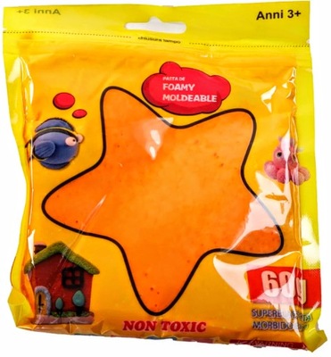 MAGICZNA MASA PLASTYCZNA CIASTOLINA PIANKOLINA PLASTELINA POLIMEROWA 60G