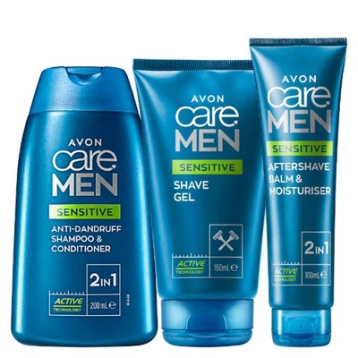 Zestaw Kosmetyków dla Mężczyzn do Skóry Wrażliwej AVON Care Men Sensitive
