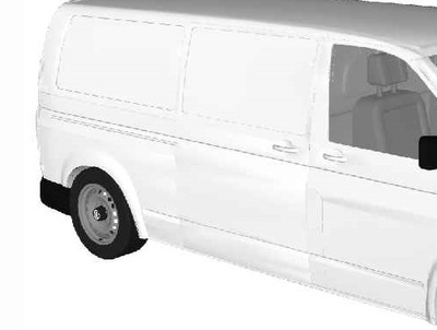 Vw t6 кузов правий bok blaszak версія довга фото №1