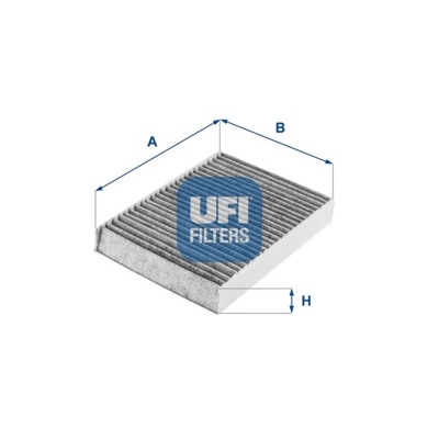 ФІЛЬТР, ВЕНТИЛЯЦІЯ СТОРОНИ ПАСАЖИРА UFI 54.245.00