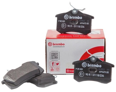 BREMBO КОЛОДКИ ЗАД - AUDI, SEAT, SKODA, VW