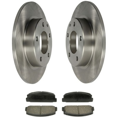 Тормозные диски + тормозные колодки задняя do mazda 626 premacy 261mm фото №1