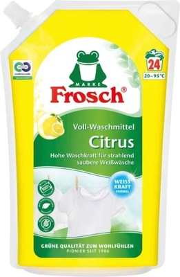 Frosch żel do prania ubrań białych Citrus 1,8L z Niemiec 24 prania