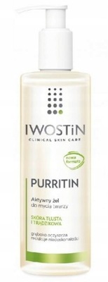 Iwostin Purritin, aktywny żel do mycia twarzy, 300ml