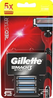 GILLETTE MACH3 OSTRZA WYMIENNE DO MASZYNKI DO GOLENIA DLA MĘŻCZYZN 5 SZT