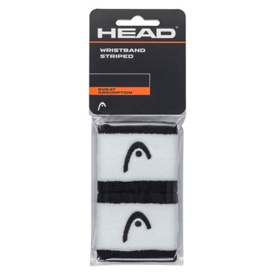 Frotka na rękę Head Wristband Striped 2.5 x 2 black/white