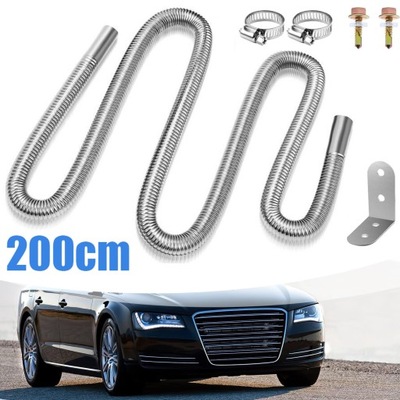 2m wąż выпускной do генератора, с 2 zaciskami, труба выпускной do автомобиля фото №1