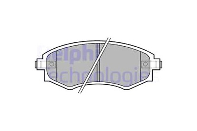 Delphi тормозные колодки тормозные перед daewoo korando musso hyundai coupe i фото №1