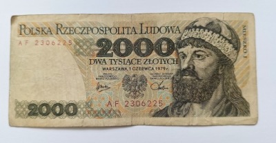 2000 ZŁOTYCH 1979 seria AF