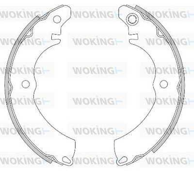 BRAKE SHOES BRAKE WOKING KIA SORENTO III Z4491.00 REAR  