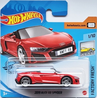 Hot Wheels 2019 Audi R8 Spyder czerwony