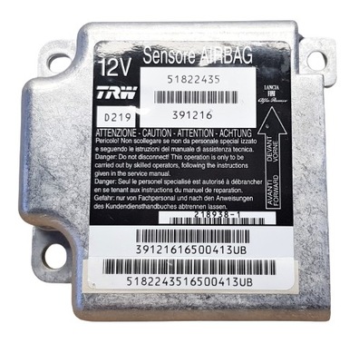 Fiat блок управління подушка безпеки 51822435 punto фото №1