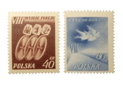 POLSKA Fi 771-772 ** 1955 Wyścig Pokoju