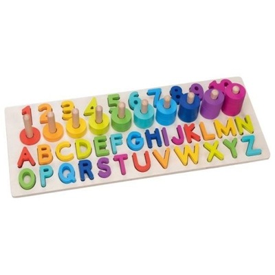 GOKI Puzzle alfanumeryczne Montessori