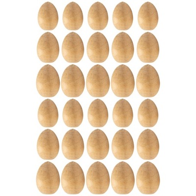 Wielkanocne drewniane jajka Materiały do rękodzieła 30 szt