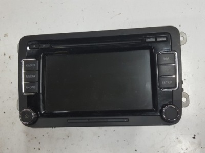 Skoda superb 2 ii 08r- радио cd радиопроигрыватель 3t0035156b фото №1