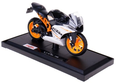 KTM RC 390 MODEL MOTOCYKL 1:18 MAISTO CZARNO-BIAŁY