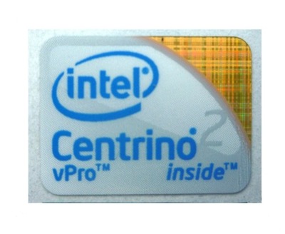 Naklejka Intel Centrino 2 vPro 21 x 16 mm 029