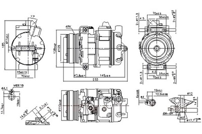 NISSENS КОМПРЕССОР КОНДИЦИОНЕРА BMW X5 E53 4.4 4.8 10.03-10.06 фото