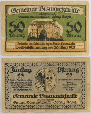 14A. NOTGELD CHORZÓW BATORY 50 FENIGÓW 1921 23.04