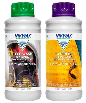 NIKWAX Tech Wash & TX.DIRECT 2 x 1000ml ZESTAW