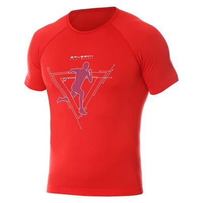 Brubeck Koszulka męska Running Air Pro czerwony M