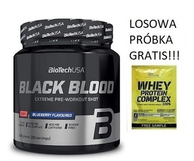 Biotech USA Black Blood CAF+ 300g Przedtreningówka Winogrono