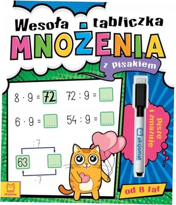 Wesoła tabliczka mnożenia z pisakiem