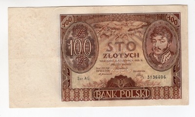 100 złotych 1932 Ser. AG.