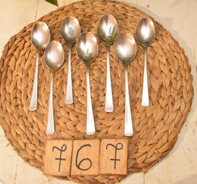 7 x SZTUĆCE PRL ŁYŻKA Stal nierdzewna CCCP