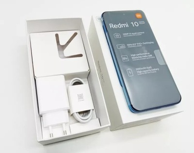 TELEFON XIAOMI REDMI 10 4/128GB NIEBIESKI KOMPLET