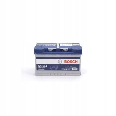 Аккумулятор bosch s4 efb 80ah 800a p+ фото №1
